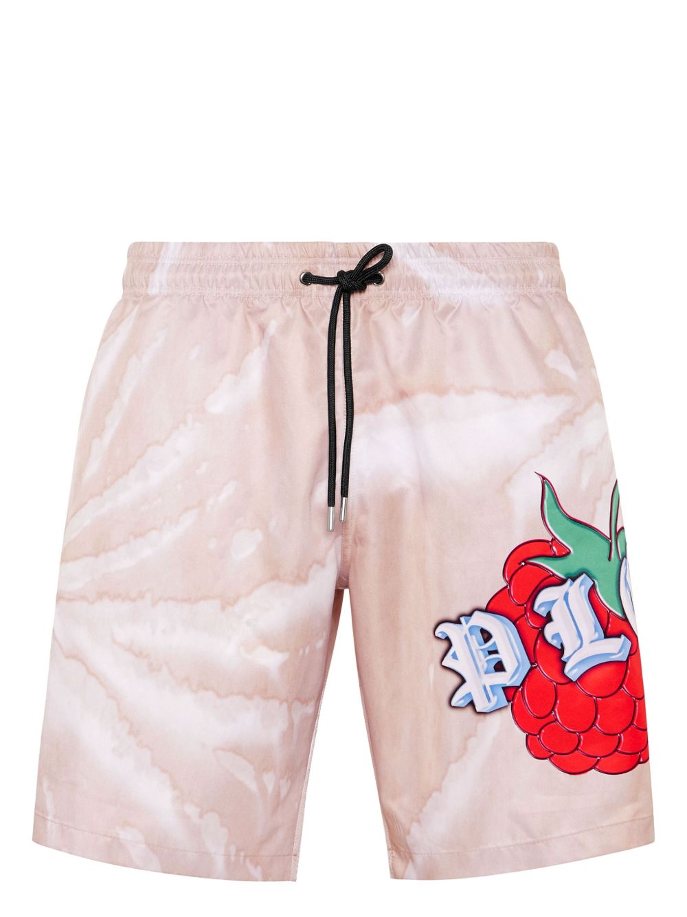 Philipp Plein Tutti Frutti 印花泳裤 - 中性色