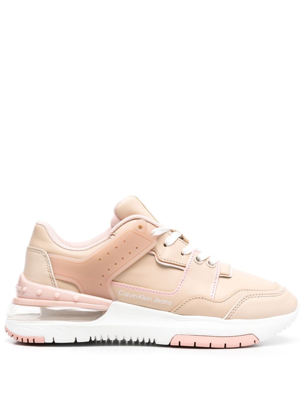 Calvin Klein Runner 皮质运动鞋 - 粉色