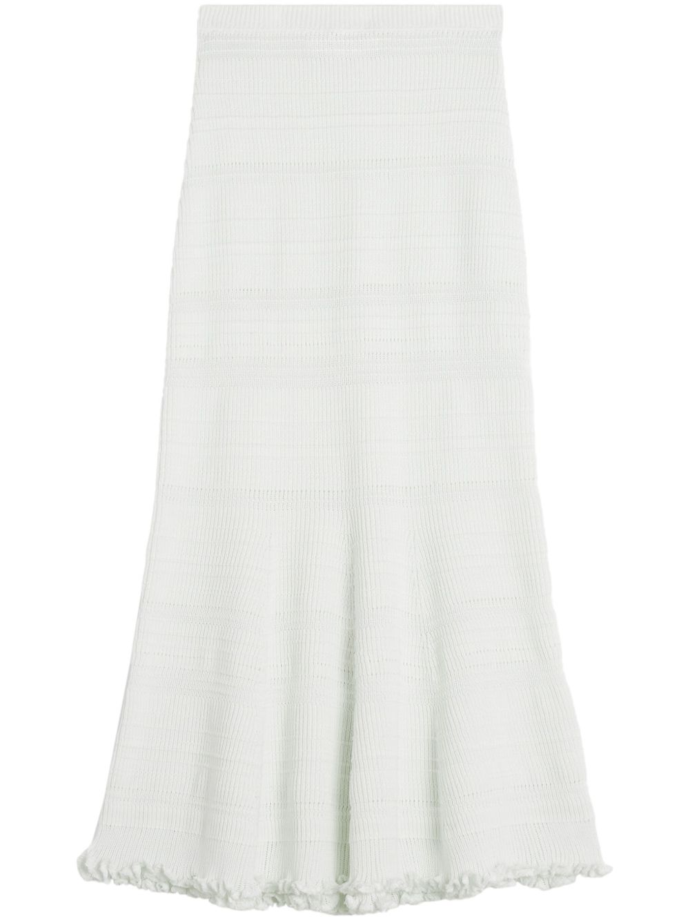 Lanvin cotton maxi skirt - 白色