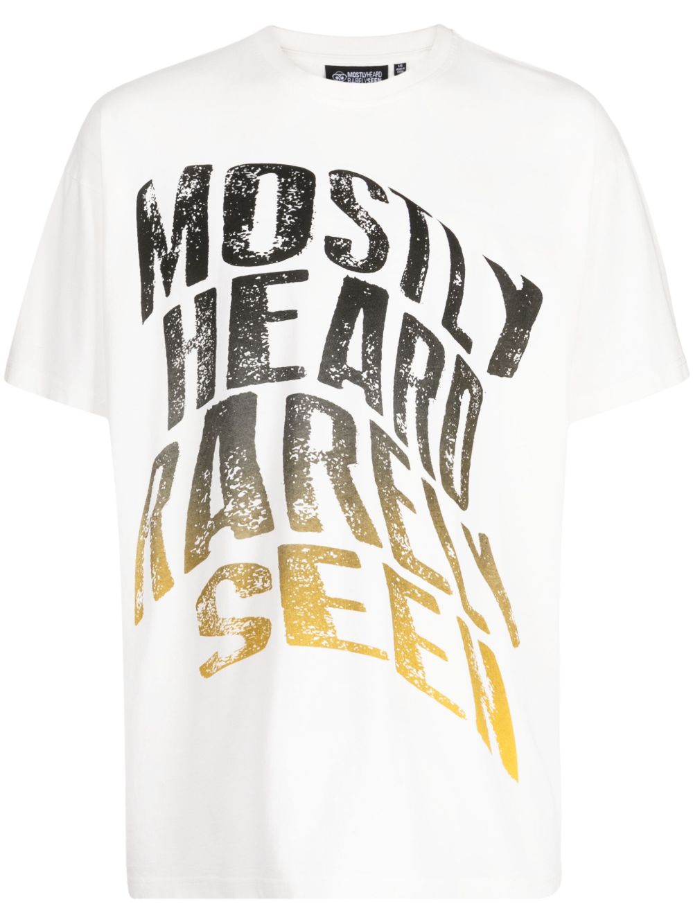 Mostly Heard Rarely Seen Faded Warped 棉T恤 - 白色