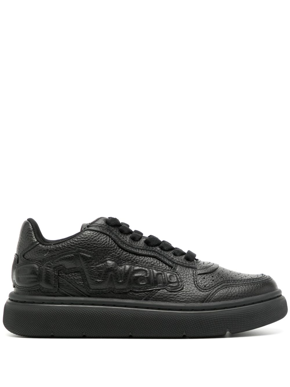Alexander Wang Puff logo压纹运动鞋 - 黑色