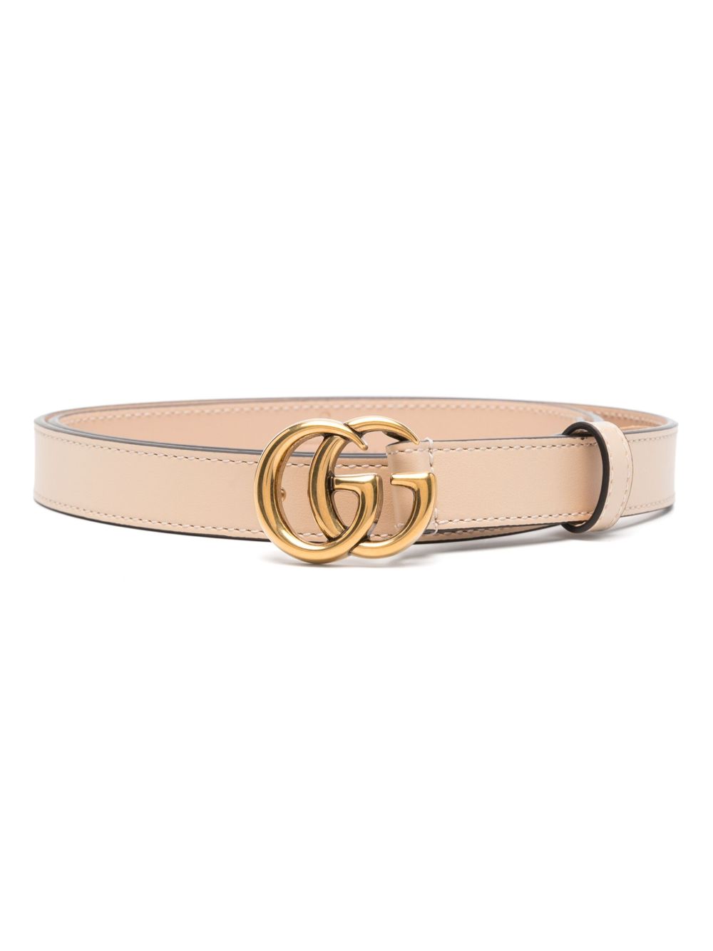 Gucci GG Marmont 皮质腰带 - 粉色
