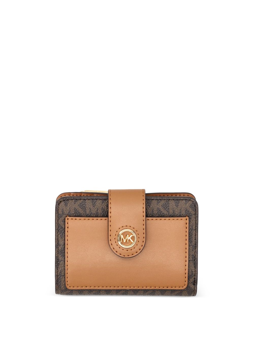 Michael Michael Kors 小号logo印花钱包 - 褐色