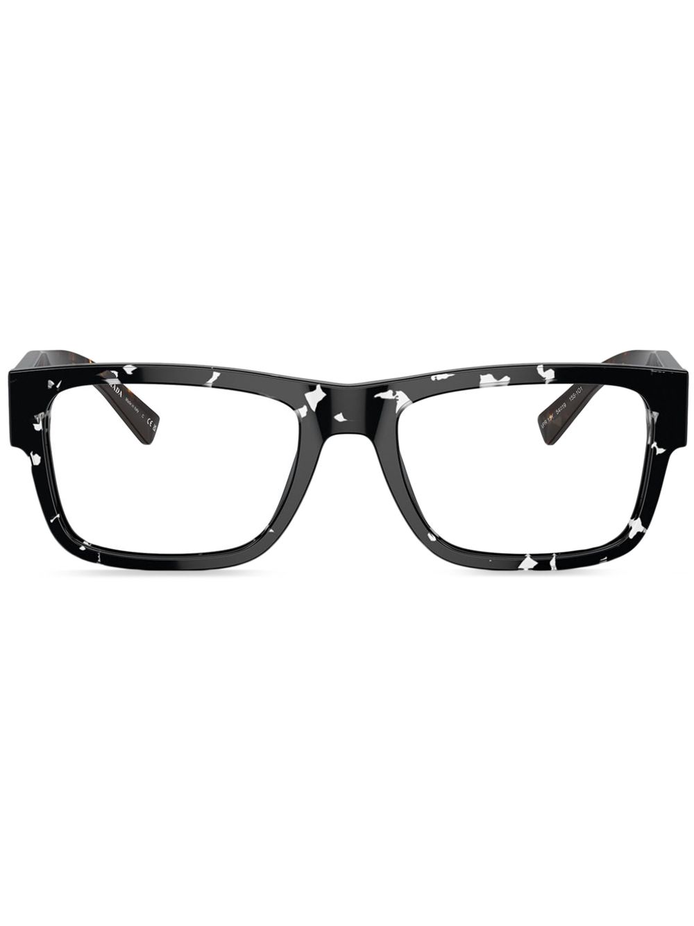 Prada Eyewear PR 15YV Black Crystal Tortoise 眼镜 - 黑色