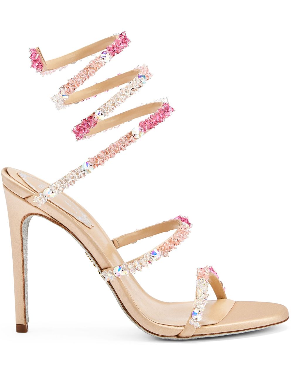 René Caovilla 105mm Cinderella sandals - 中性色