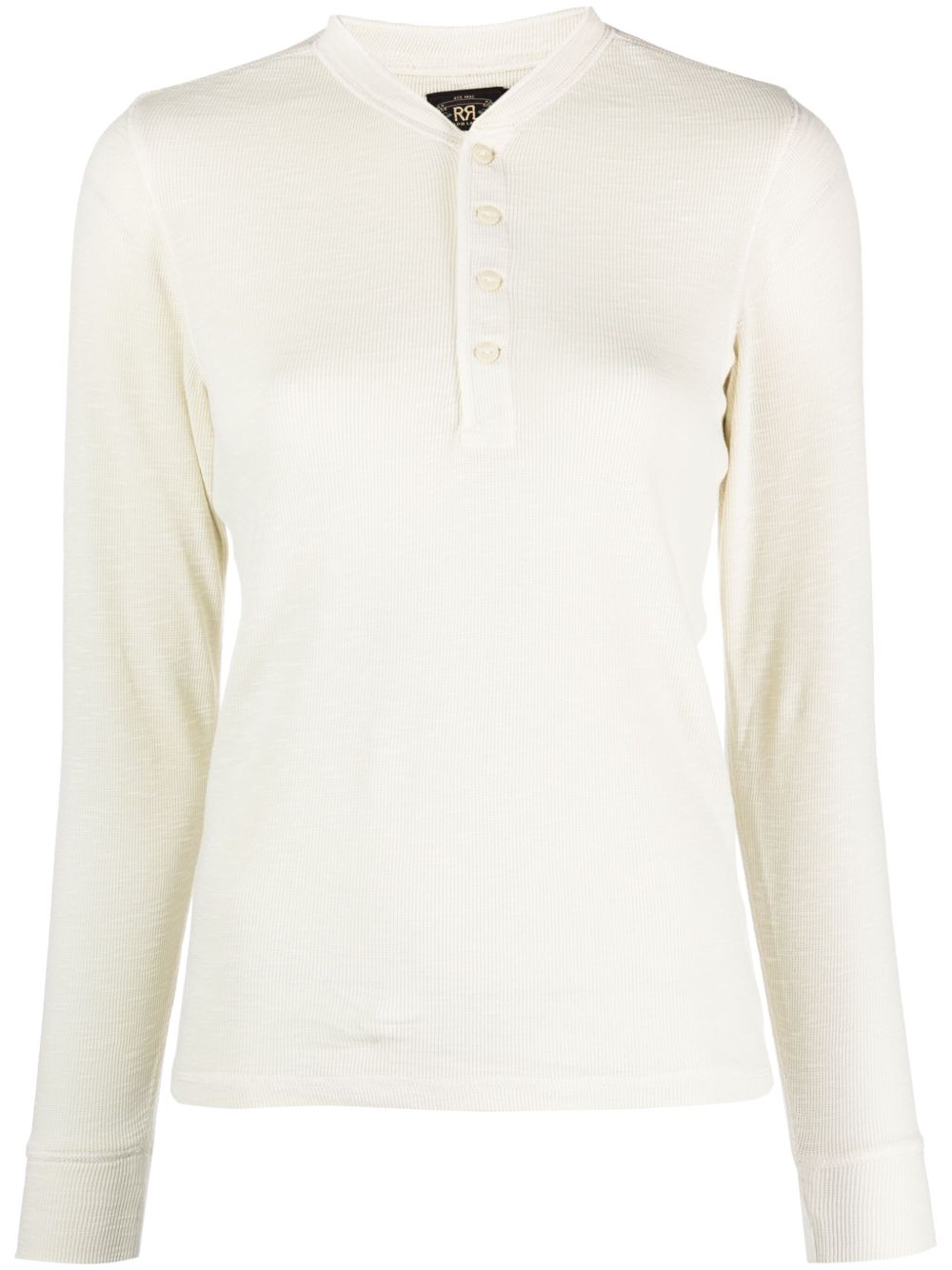 Ralph Lauren RRL Henley 纽扣门襟毛衣 - 中性色