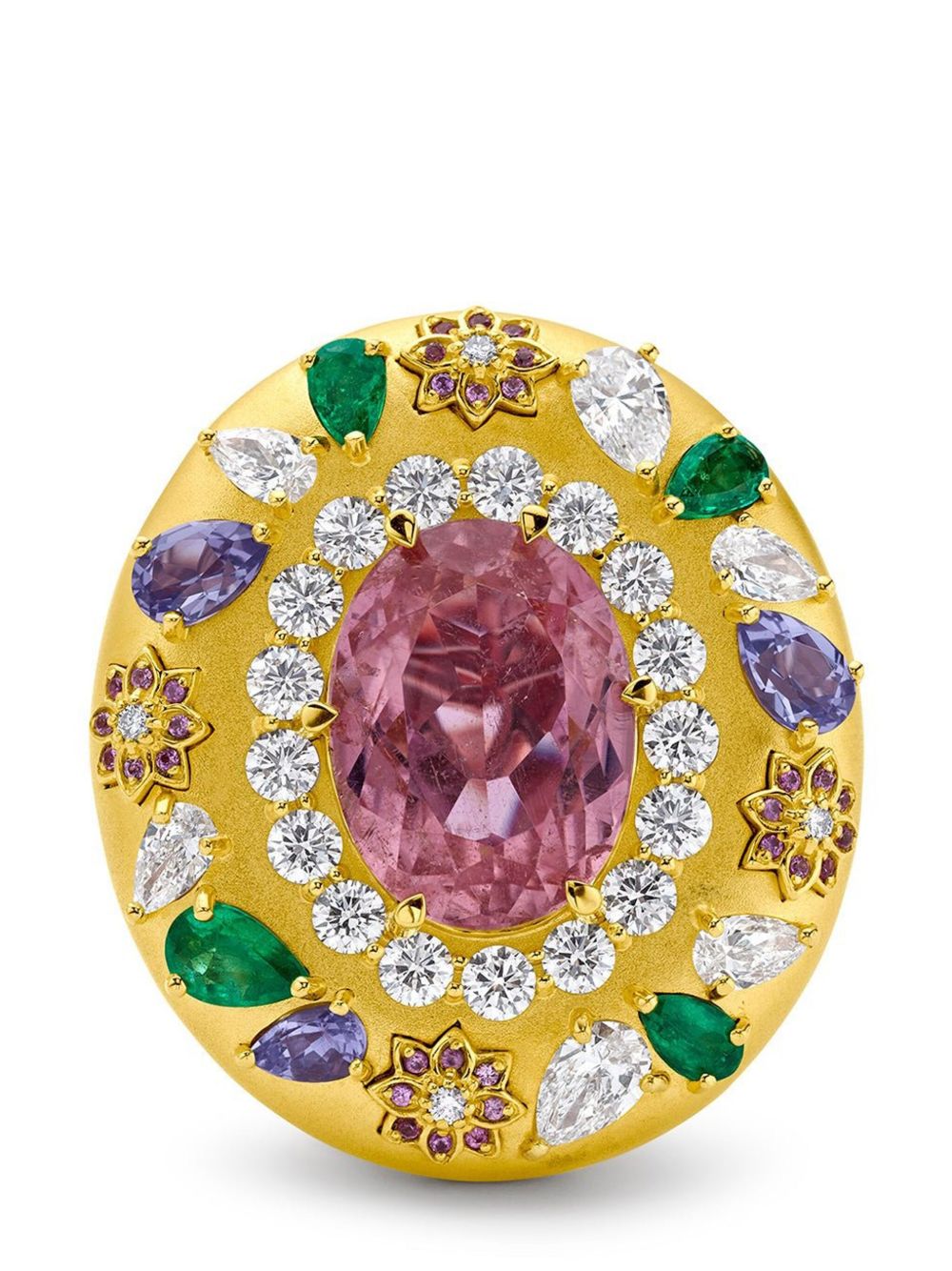 BUDDHA MAMA 20K黄金 Flower 宝石戒指 - 金色