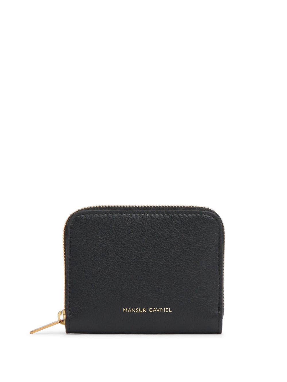 Mansur Gavriel logo标记拉链钱包 - 黑色