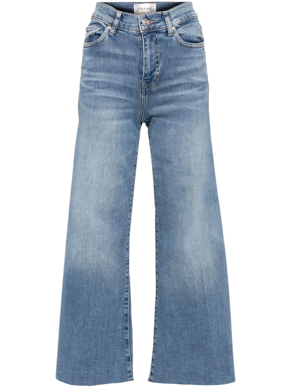 FRAME Le Palazzo Crop 牛仔裤 - 蓝色