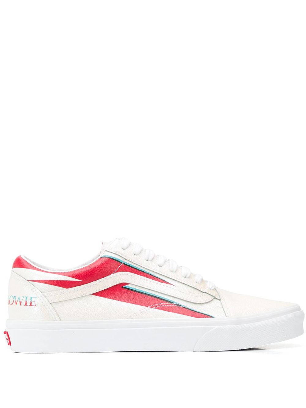 Vans Bowie闪电图案板鞋 - 白色