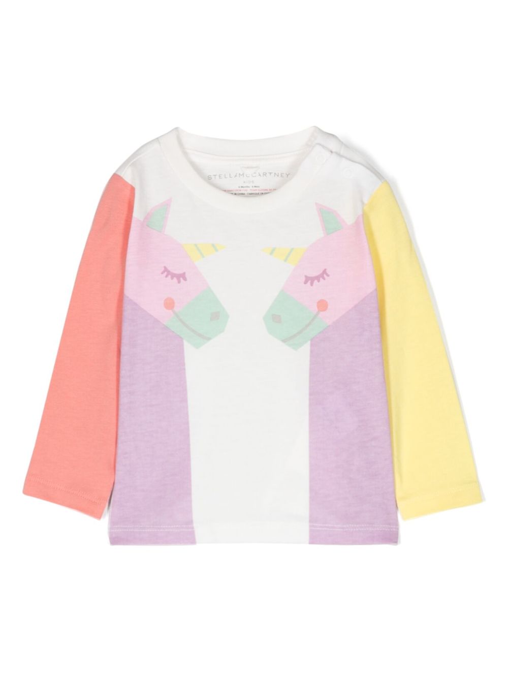 Stella McCartney Kids 图案印花棉卫衣 - 白色