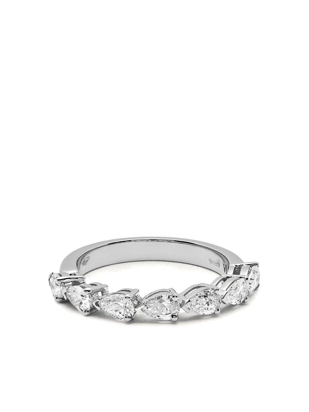 Jewels Aficionado 18K白金钻石戒指 - 银色