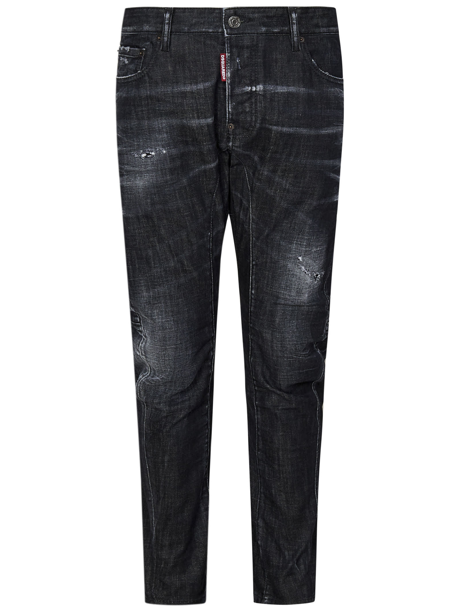 Dsquared2 利落骑行牛仔裤