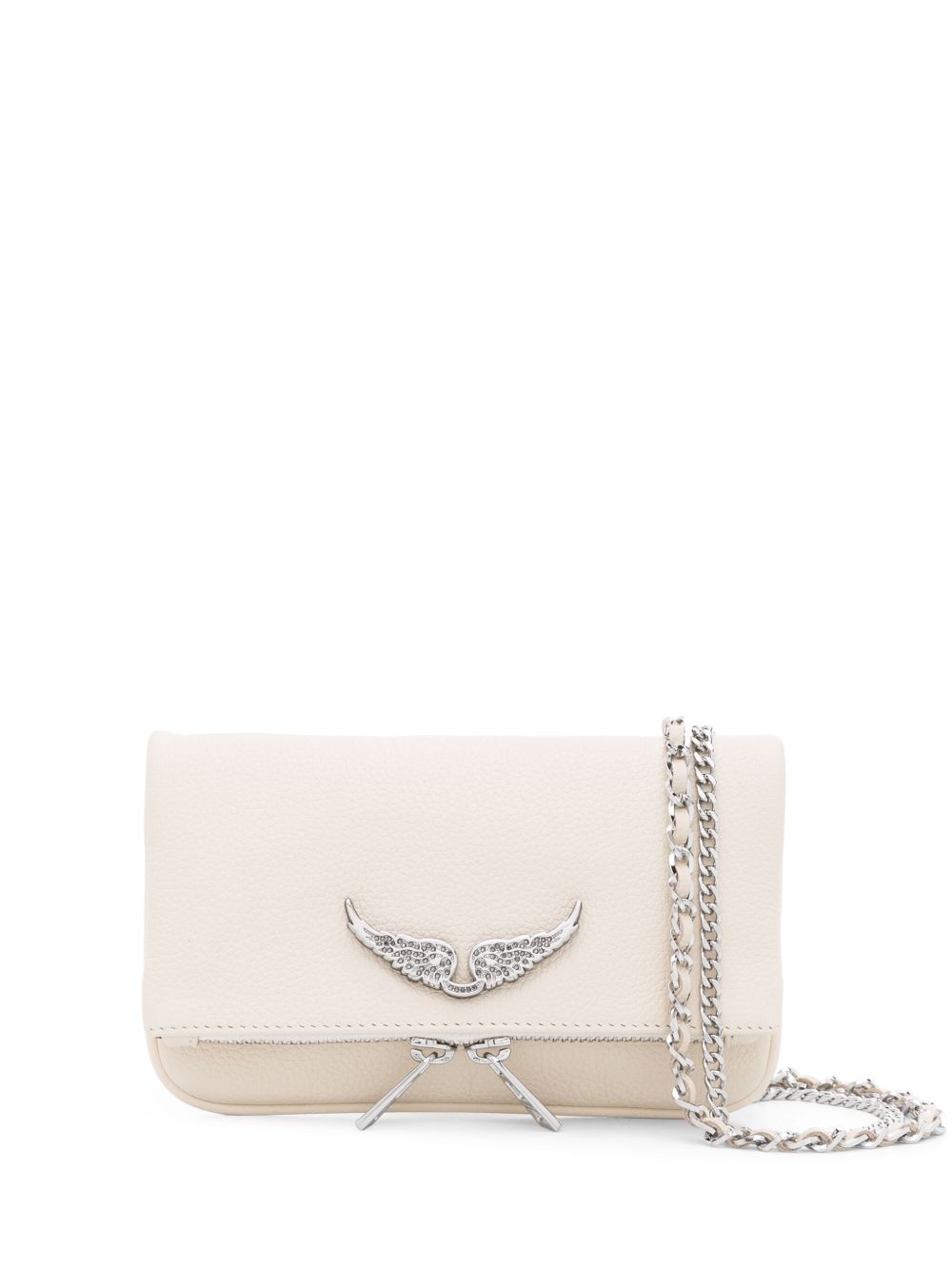 Zadig&Voltaire Swing Your Wings Rock Nano 皮质斜挎包 - 白色