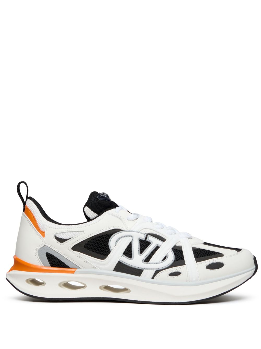 Valentino Garavani VLogo Easyjog 皮质运动鞋 - 白色