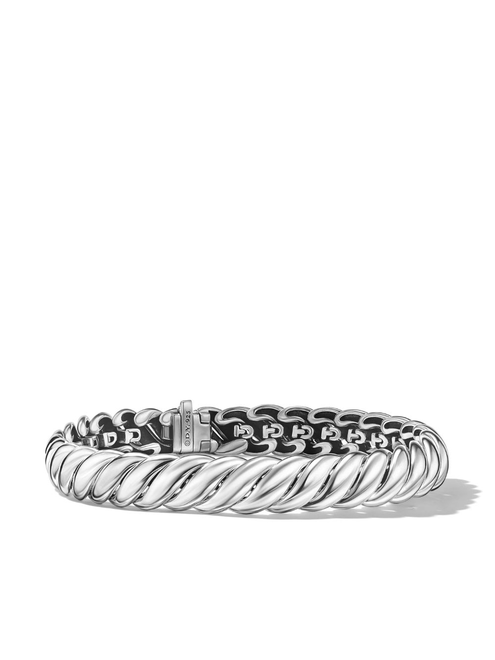 David Yurman Sculpted Cable 手链 - 银色