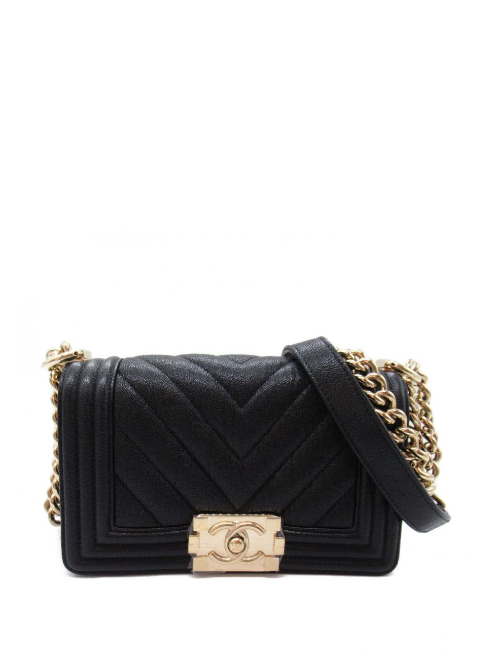 CHANEL Pre-Owned Boy Chanel 单肩包（2019年典藏款） - 黑色