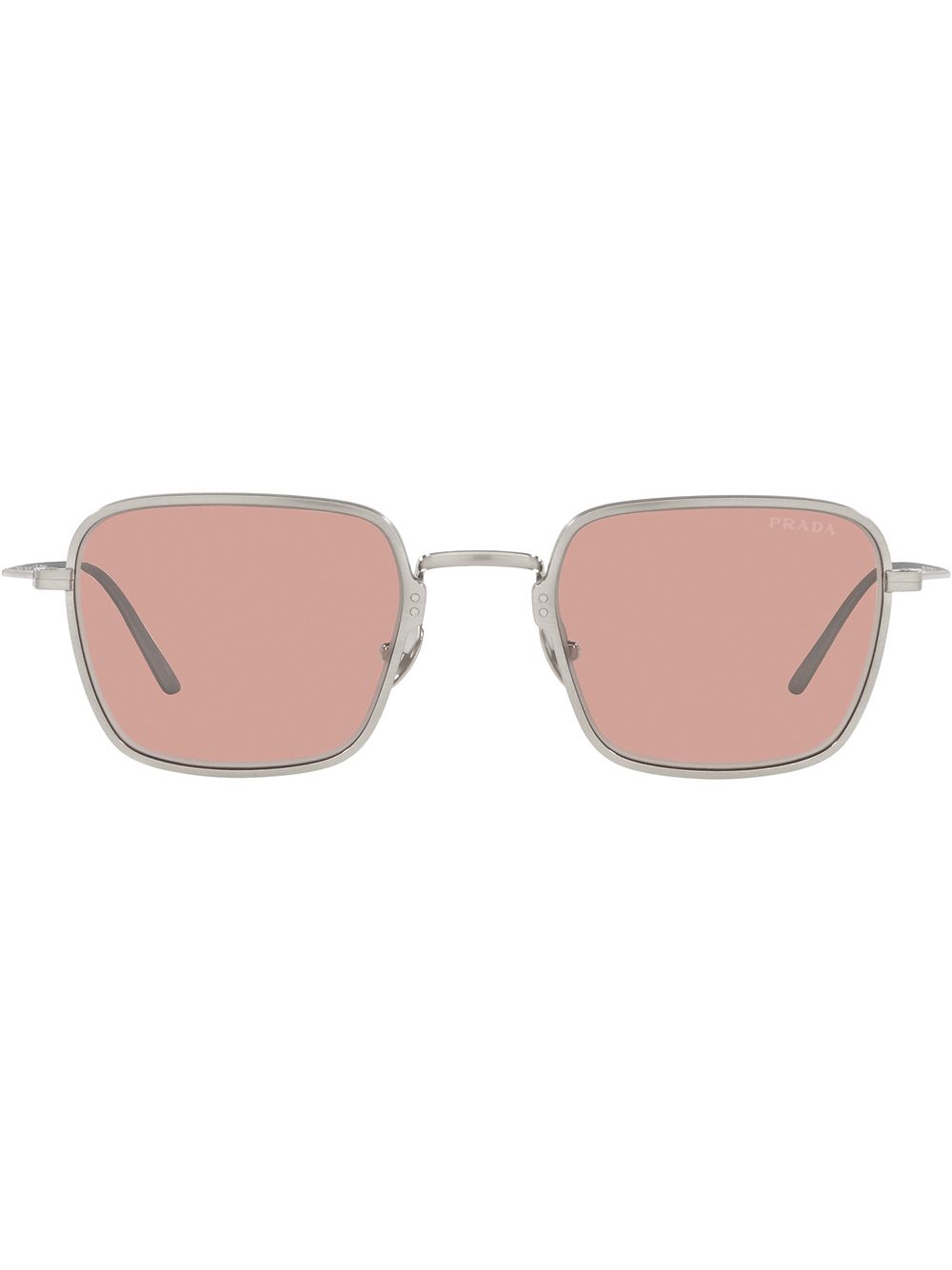Prada Eyewear 方框太阳眼镜 - 银色