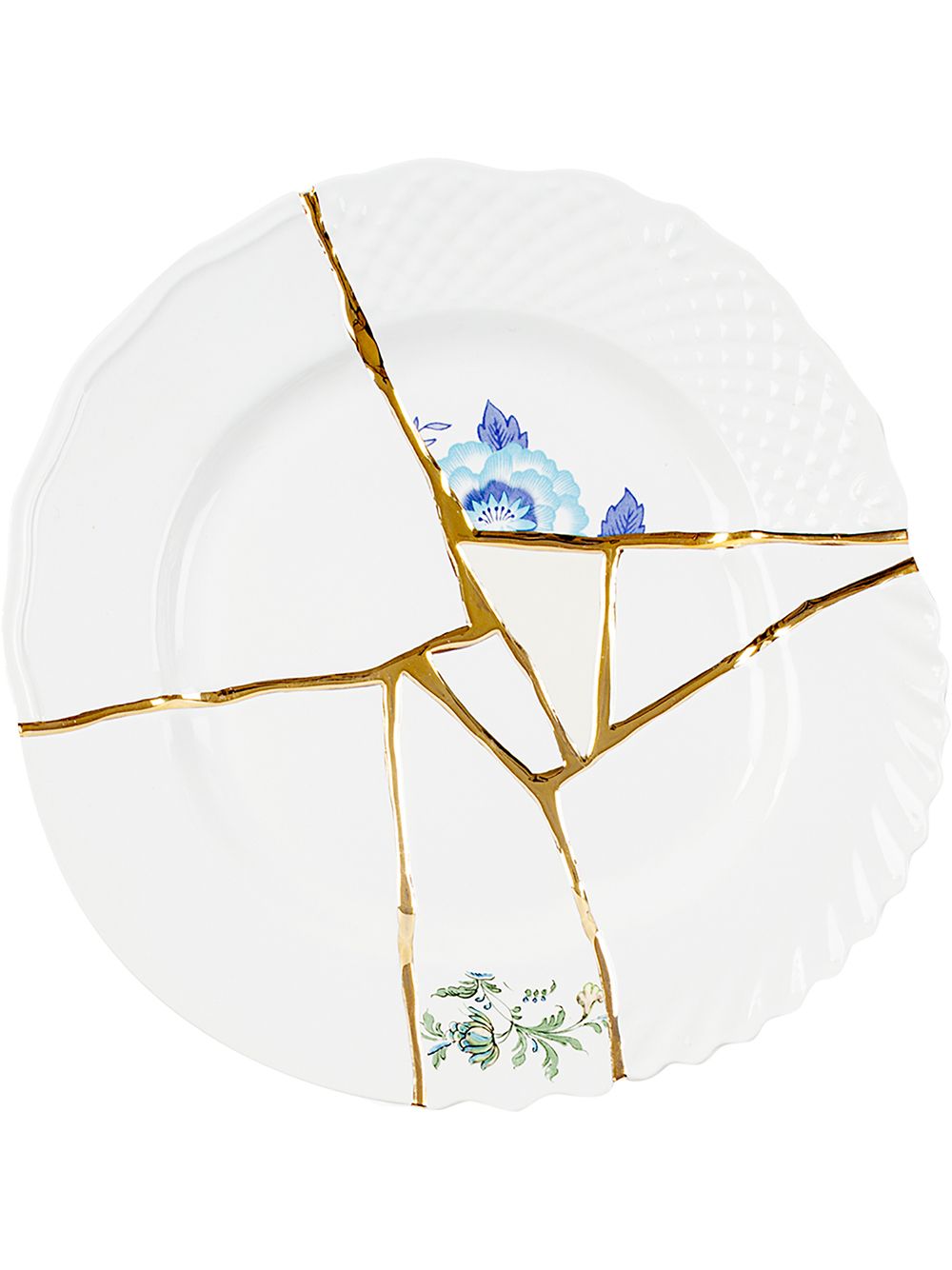 Seletti Kintsugi No. 3 晚餐盘（28厘米） - 白色