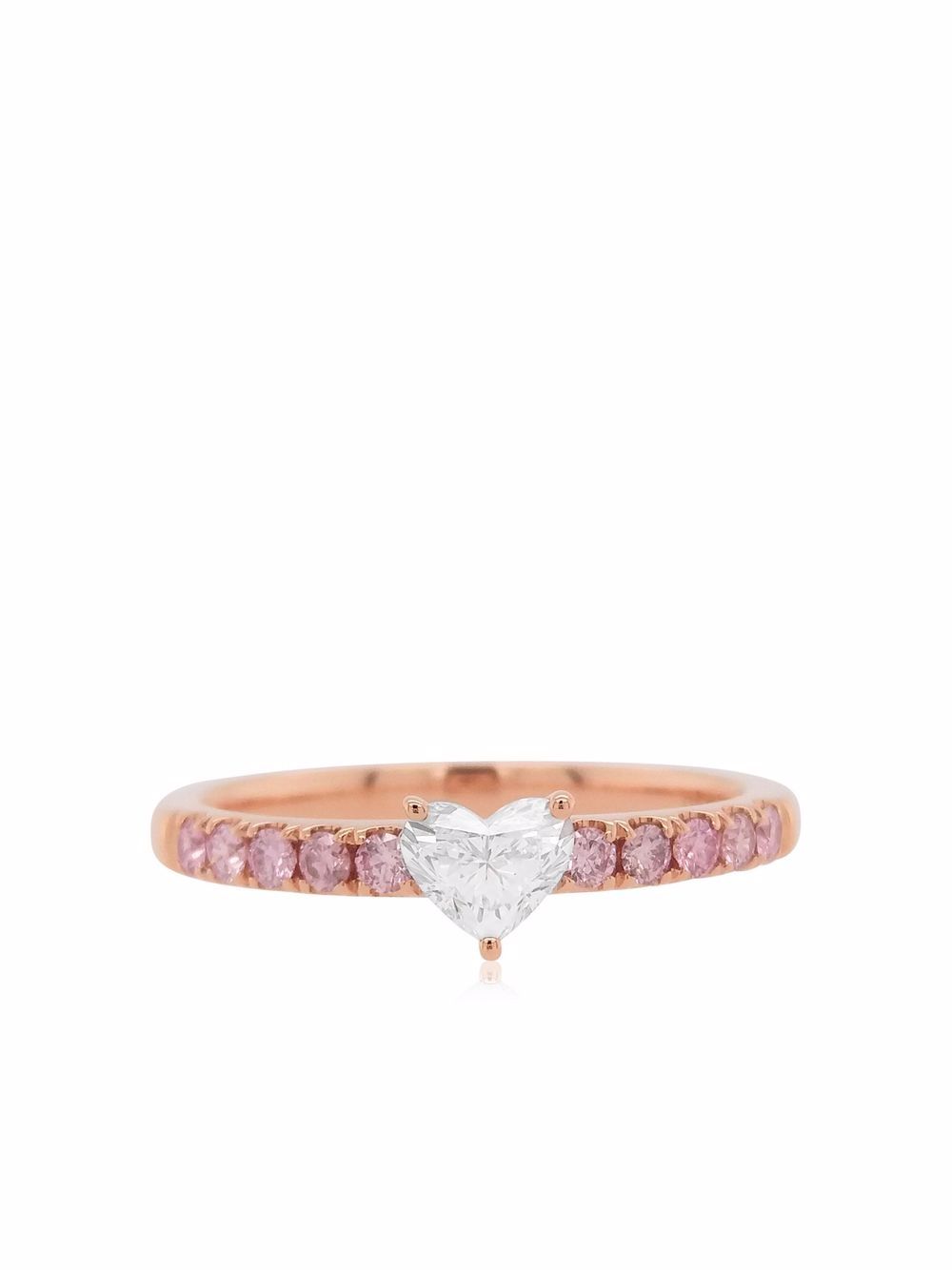 HYT Jewelry 18K玫瑰金 Argyle 粉色钻石订婚戒指