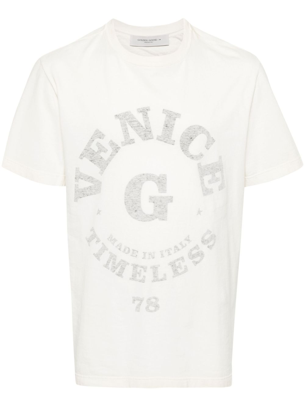 Golden Goose logo印花棉T恤 - 中性色
