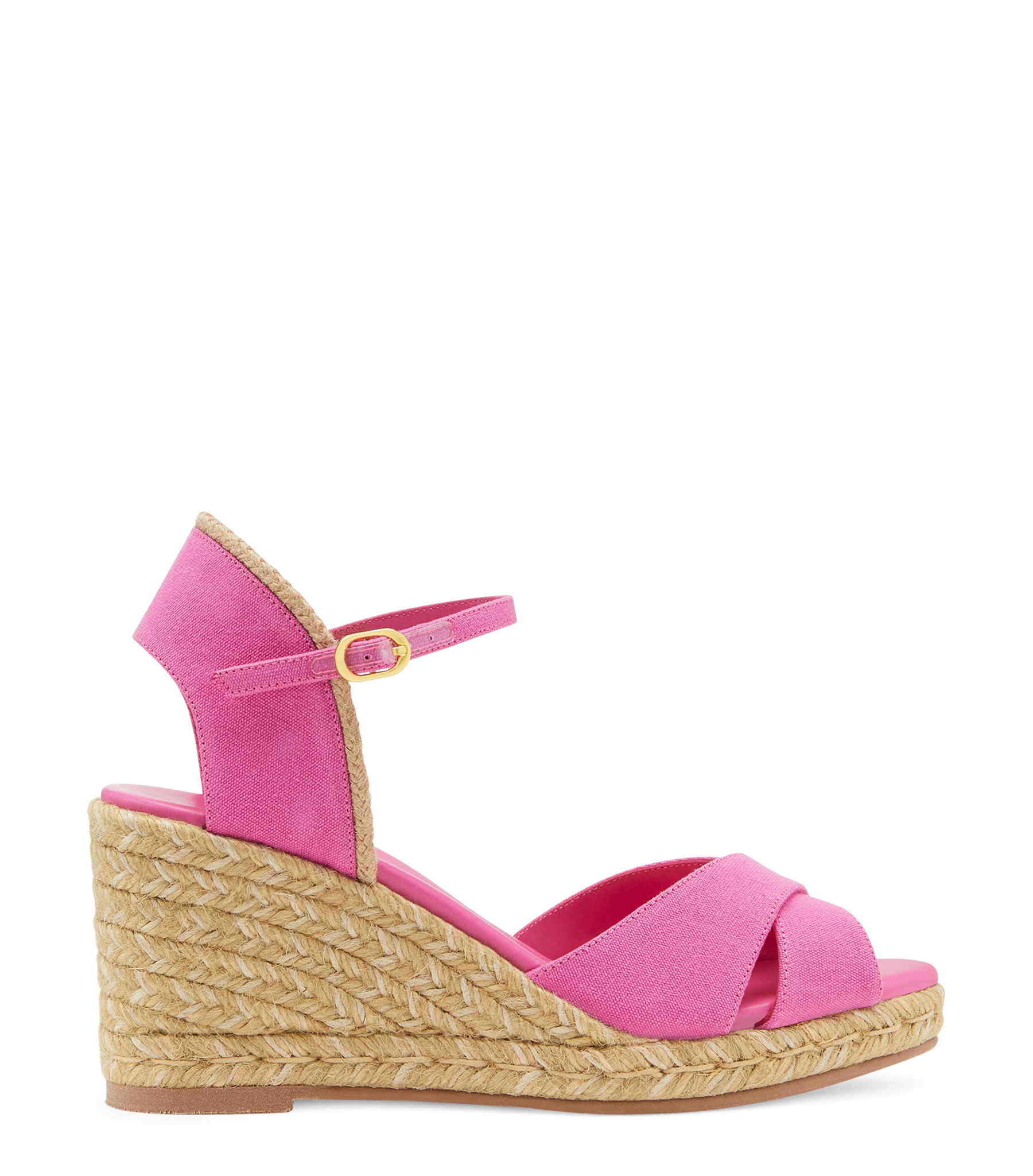 Stuart Weitzman Mirela Ii Espadrille Wedge - Woman Wedges Fuchsia 38.5