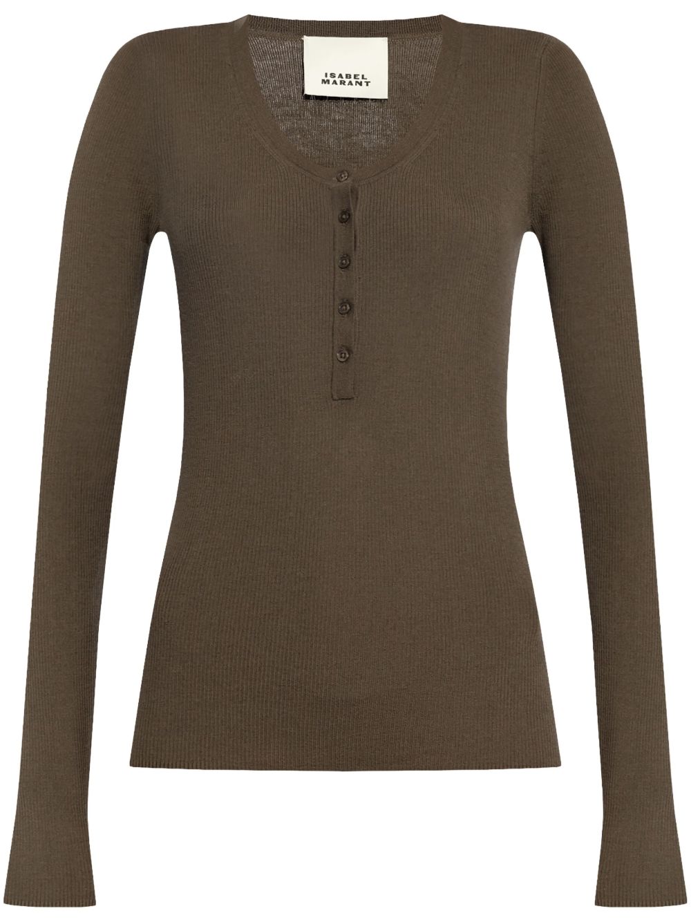 ISABEL MARANT Estine 美利诺羊毛毛衣 - 褐色