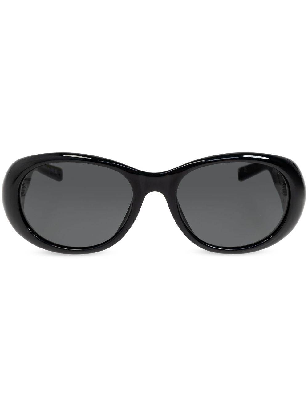 Saint Laurent Eyewear 椭圆形框太阳眼镜 - 黑色