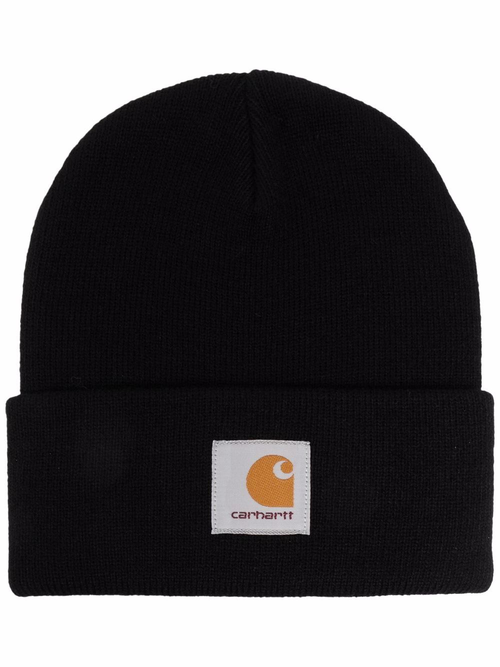 Carhartt WIP 标贴针织套头帽 - 黑色