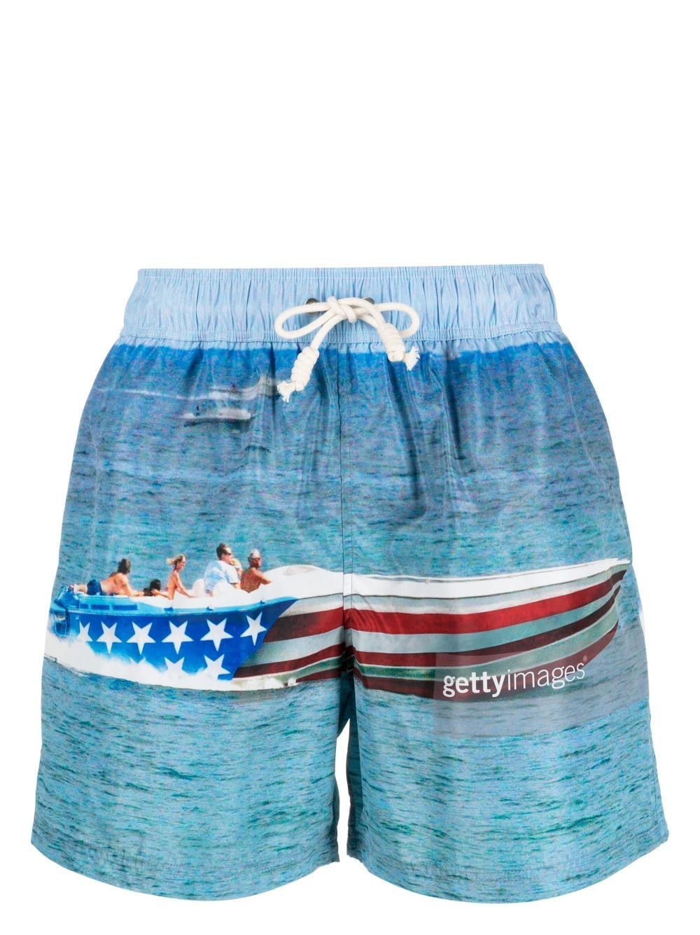 Palm Angels Getty Speedyboat 泳裤 - 蓝色