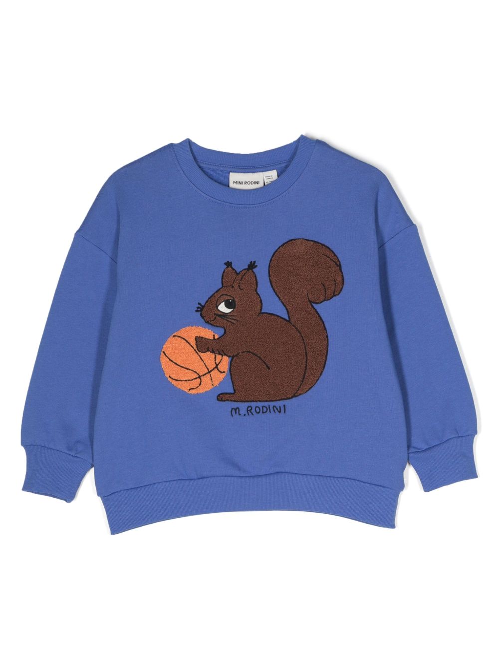 Mini Rodini Squirrels 棉卫衣 - 蓝色