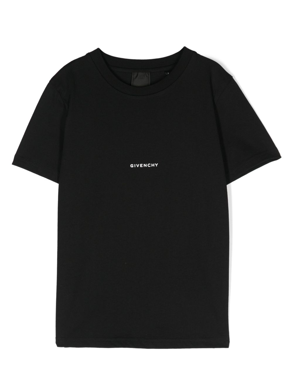 Givenchy Kids logo印花棉T恤 - 黑色