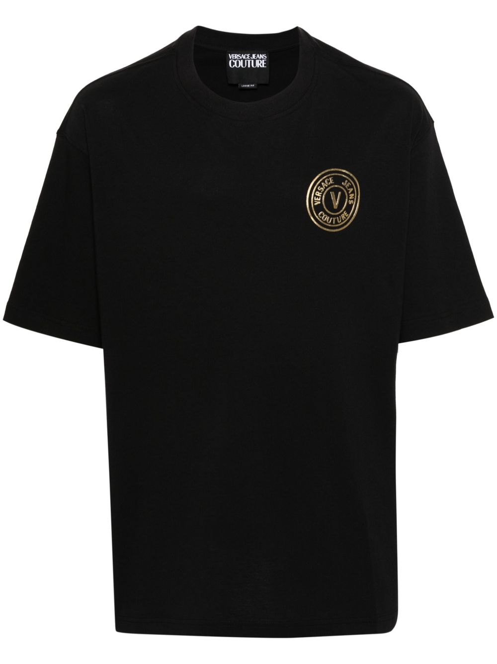 Versace Jeans Couture V-Emblem T恤 - 黑色