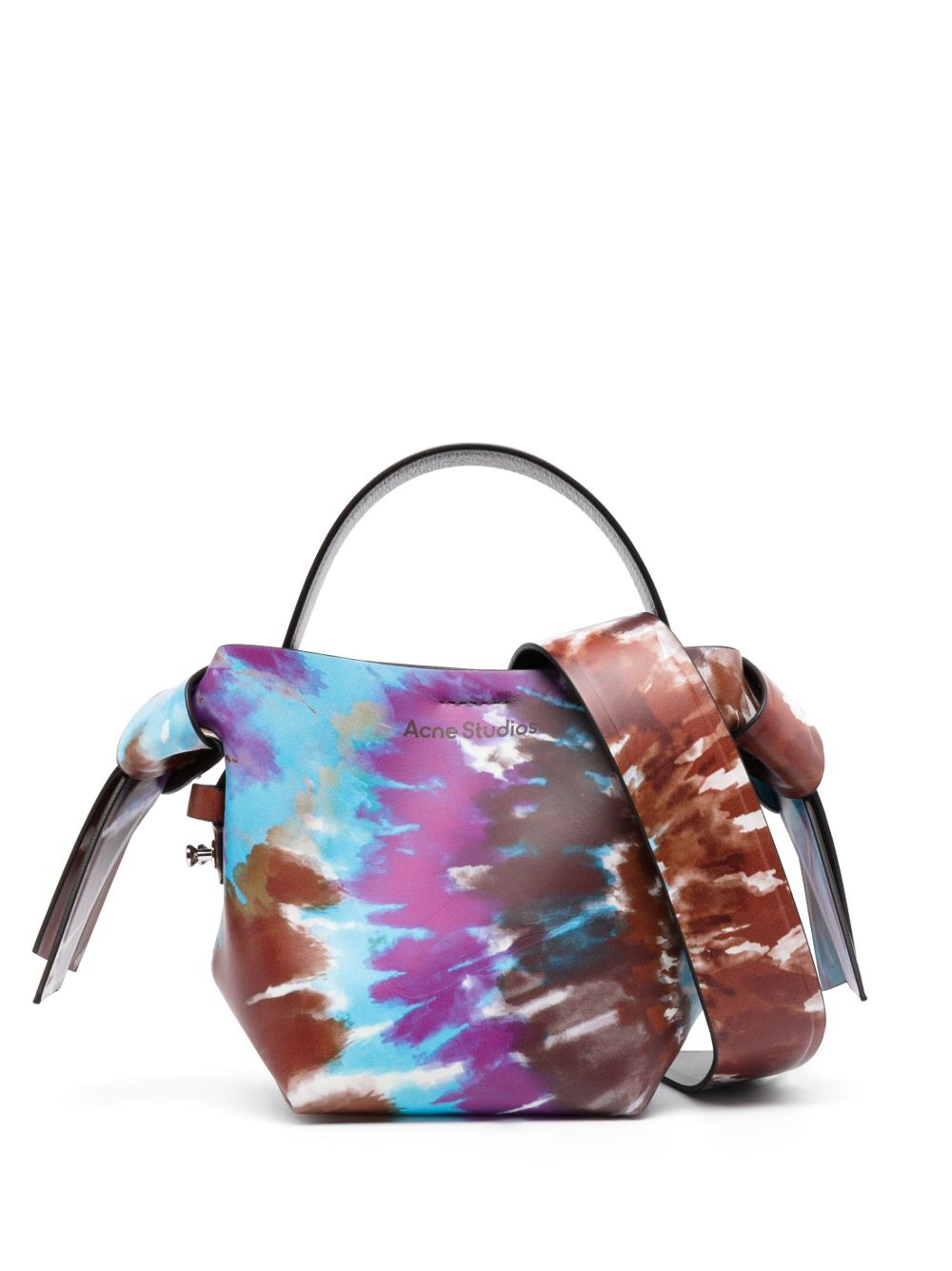 Acne Studios 扎染结饰手提包 - 褐色