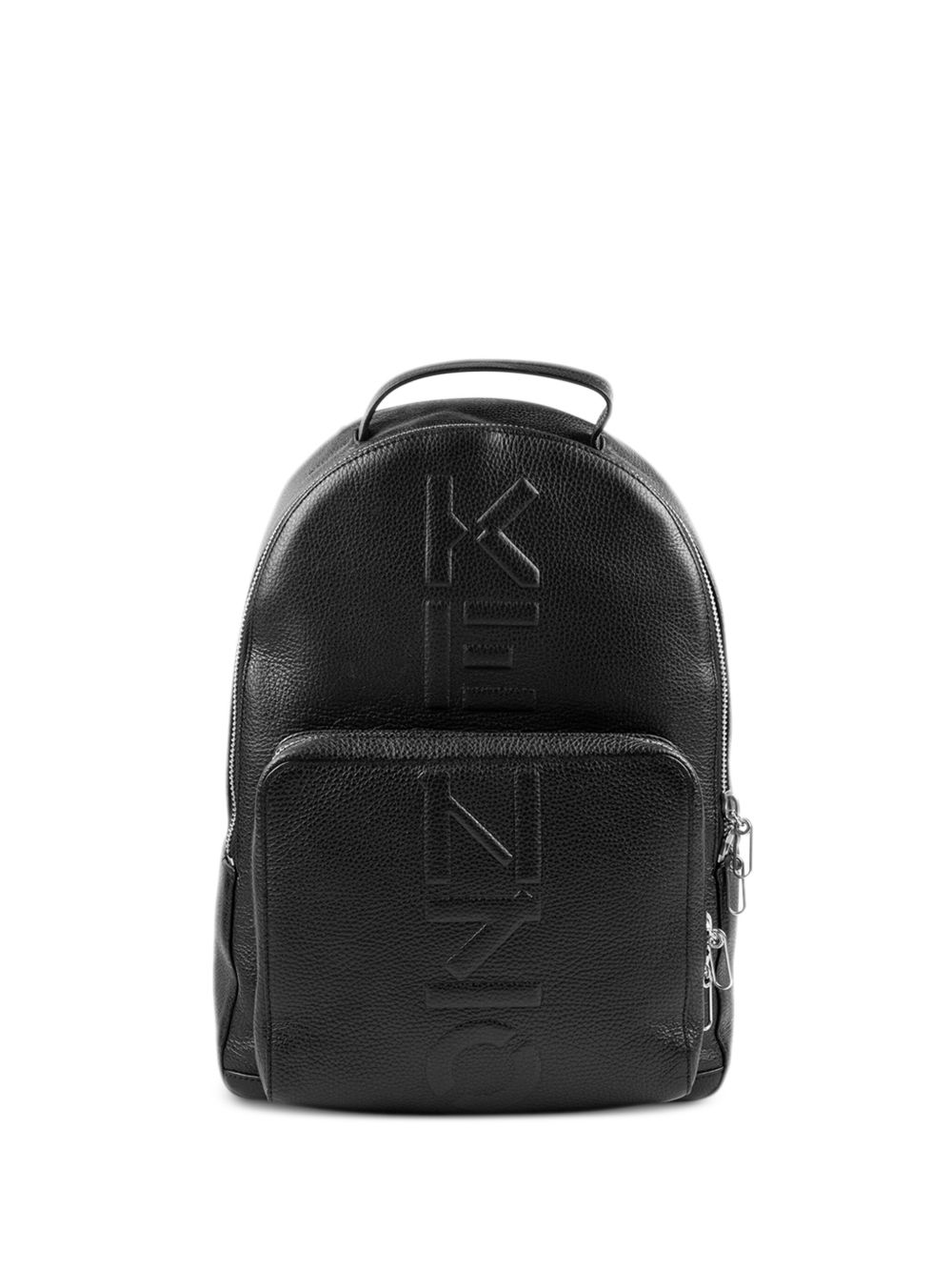 Kenzo logo压纹双肩包 - 黑色