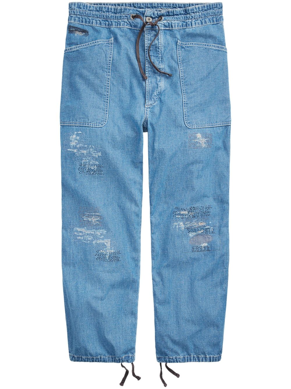 Ralph Lauren RRL 钱布雷布长裤 - 蓝色
