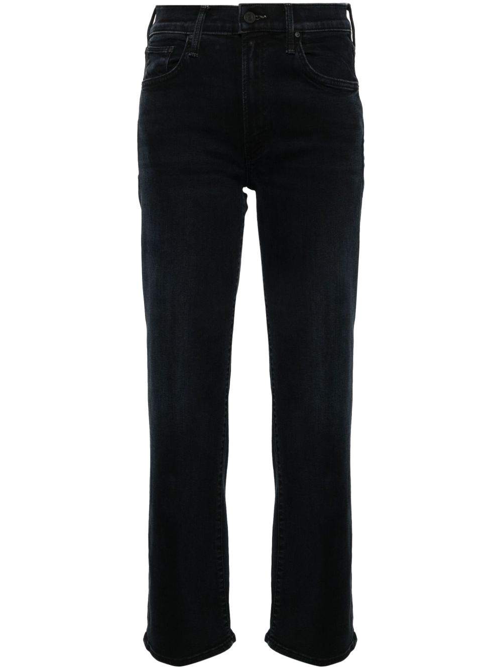 MOTHER The Mid Rise Zip Rambler Ankle 牛仔裤 - 蓝色