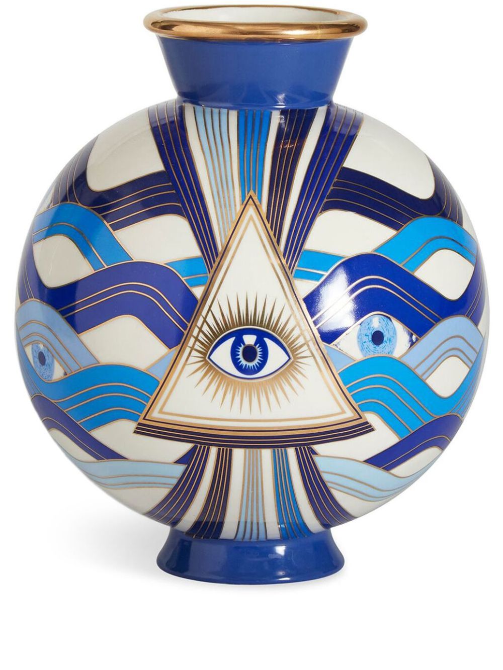 Jonathan Adler Druggist Eye vase (23,4cm) - 蓝色