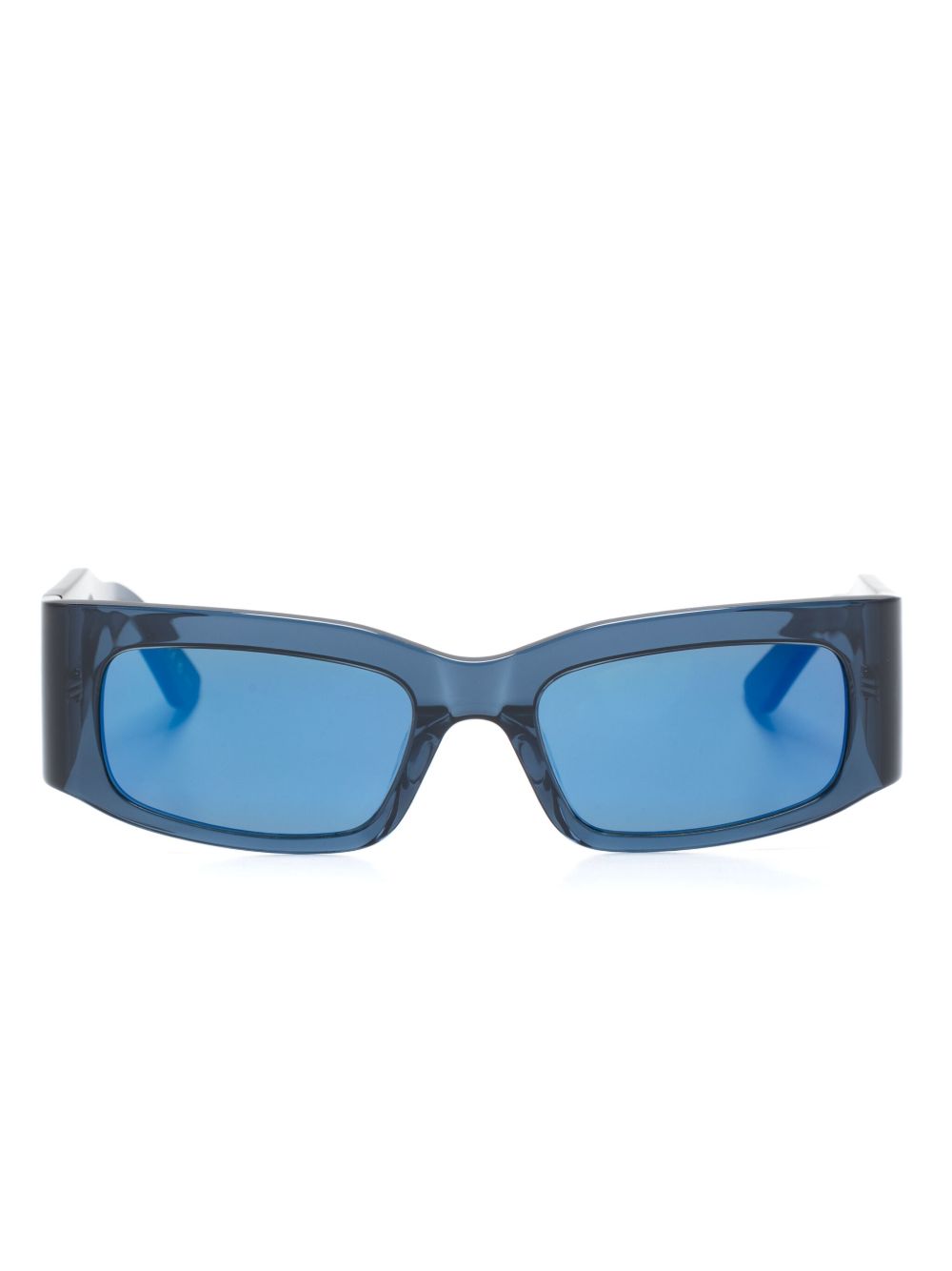 Balenciaga Eyewear 长方形框太阳眼镜 - 蓝色