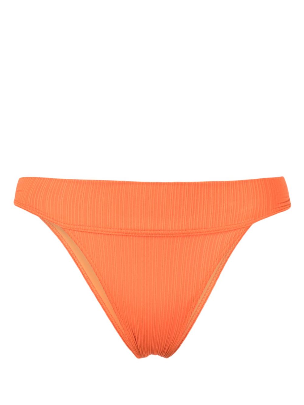 Frankies Bikinis Nick Plisse 中腰比基尼三角裤 - 橘色