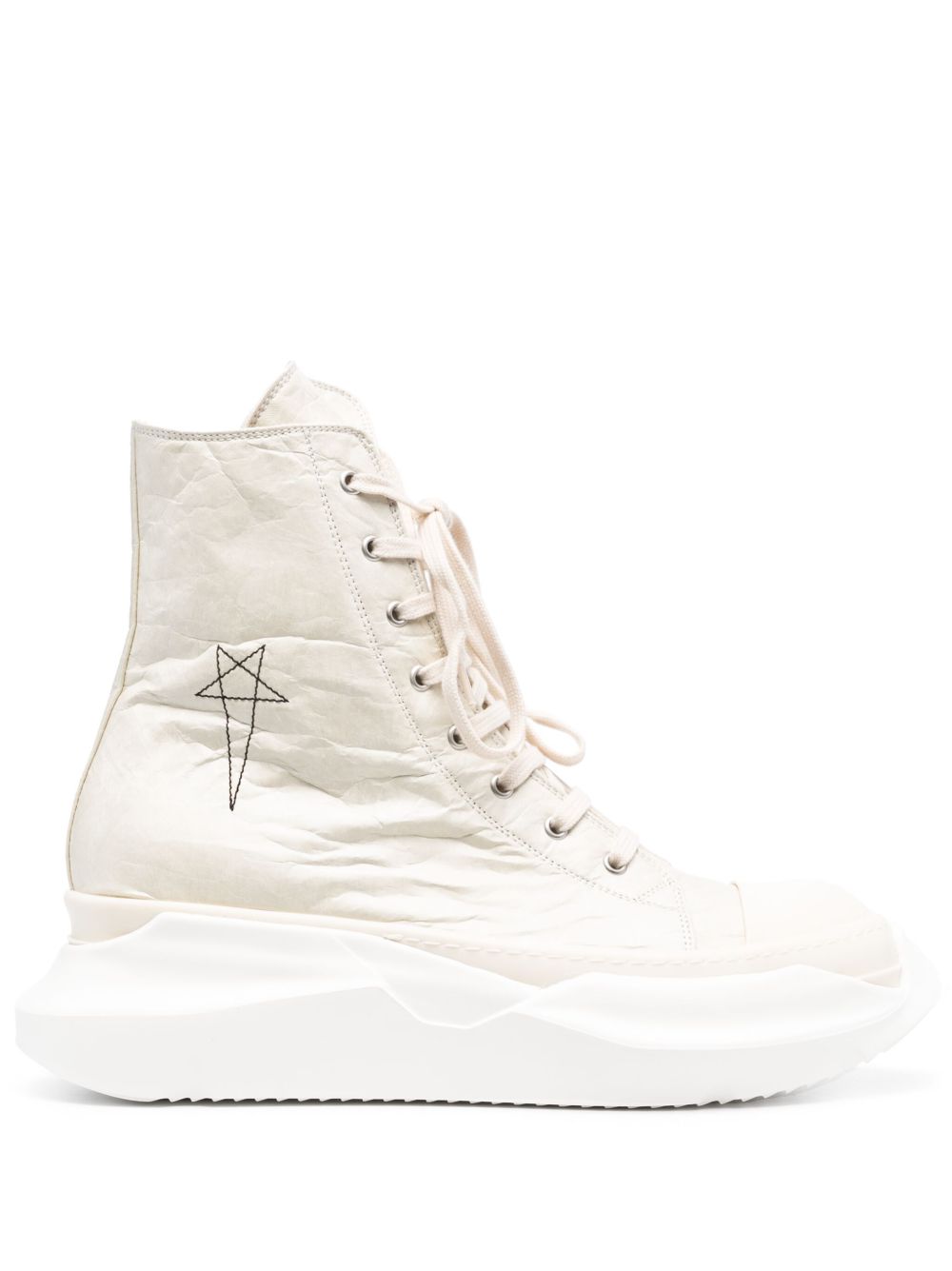 Rick Owens DRKSHDW Adfu Abstract 系带运动鞋 - 白色
