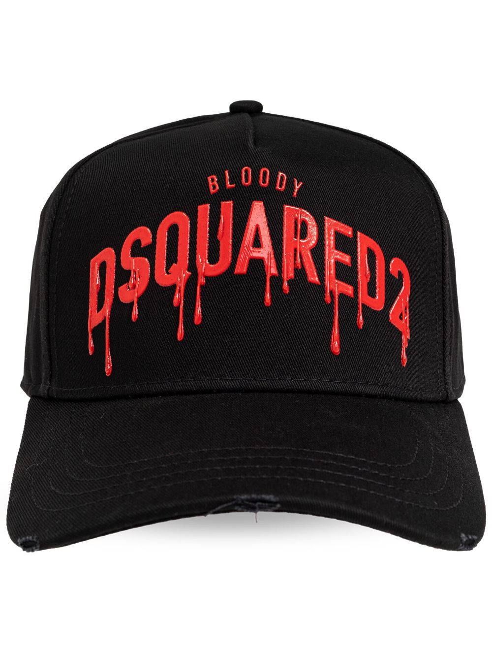 DSQUARED2 logo压纹棒球帽 - 黑色