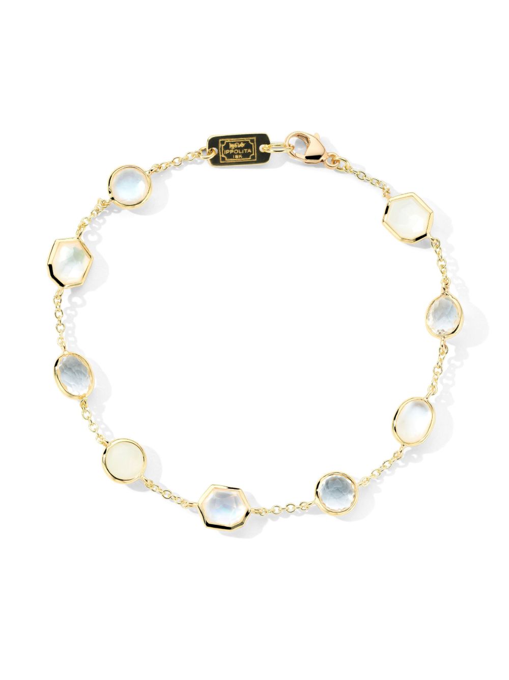 IPPOLITA 18K黄金 Rock Candy 月光石手链 - 金色