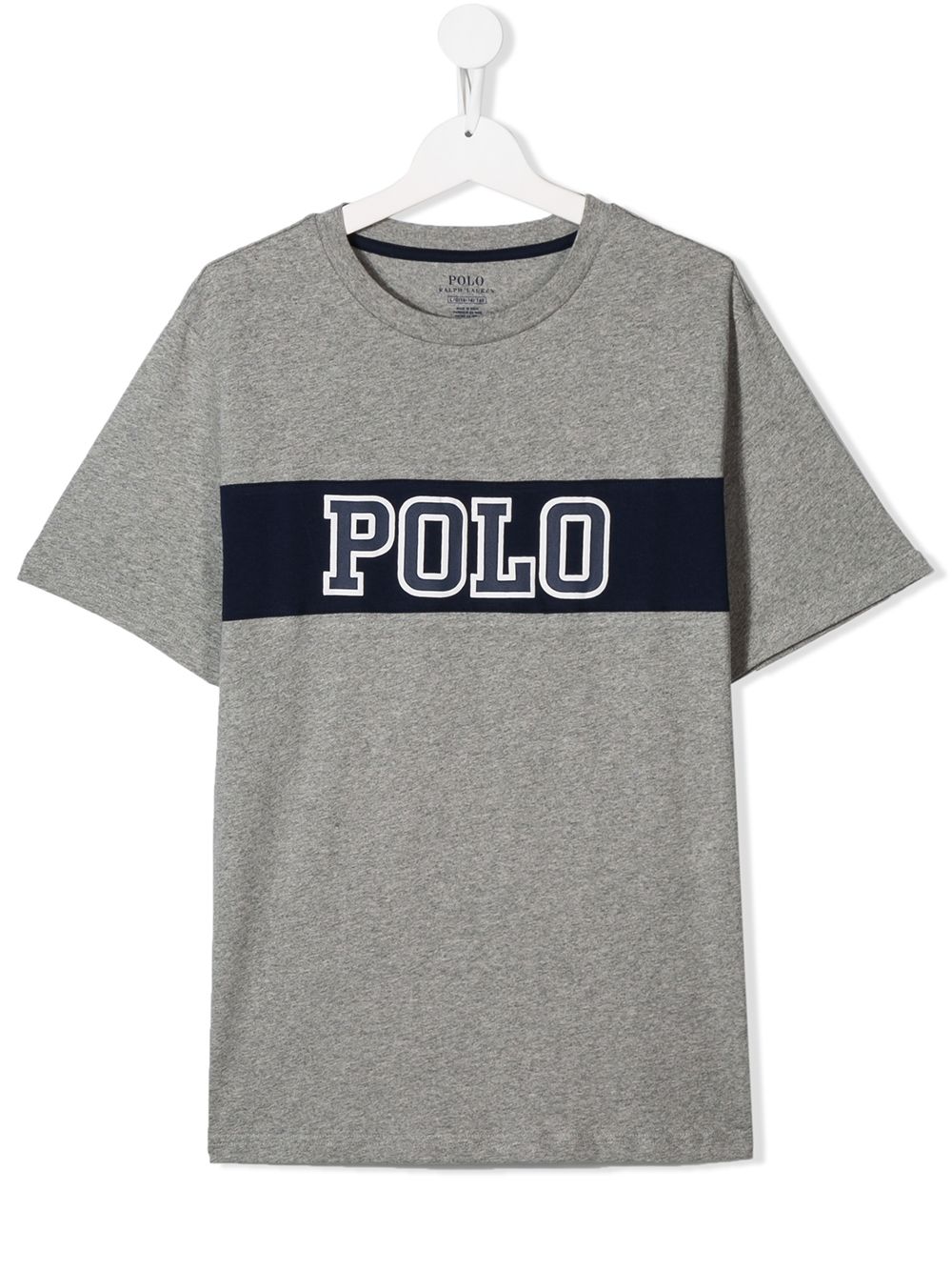 POLO RALPH LAUREN KIDS logo贴花T恤 - 灰色