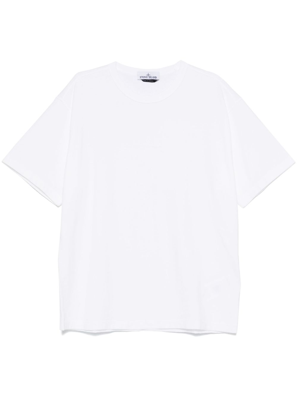 Stone Island Compass 刺绣T恤 - 白色
