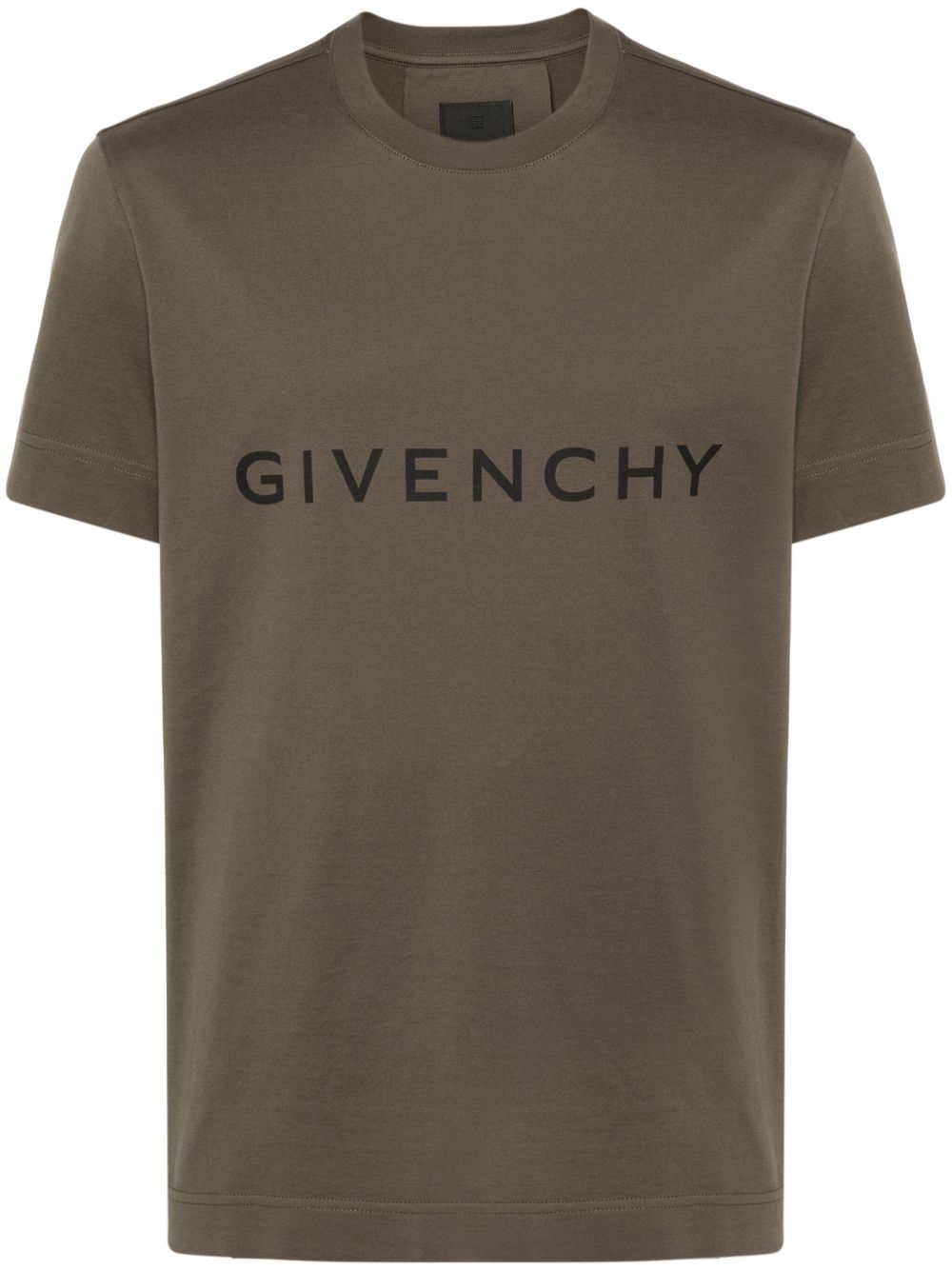 Givenchy logo印花棉T恤 - 绿色