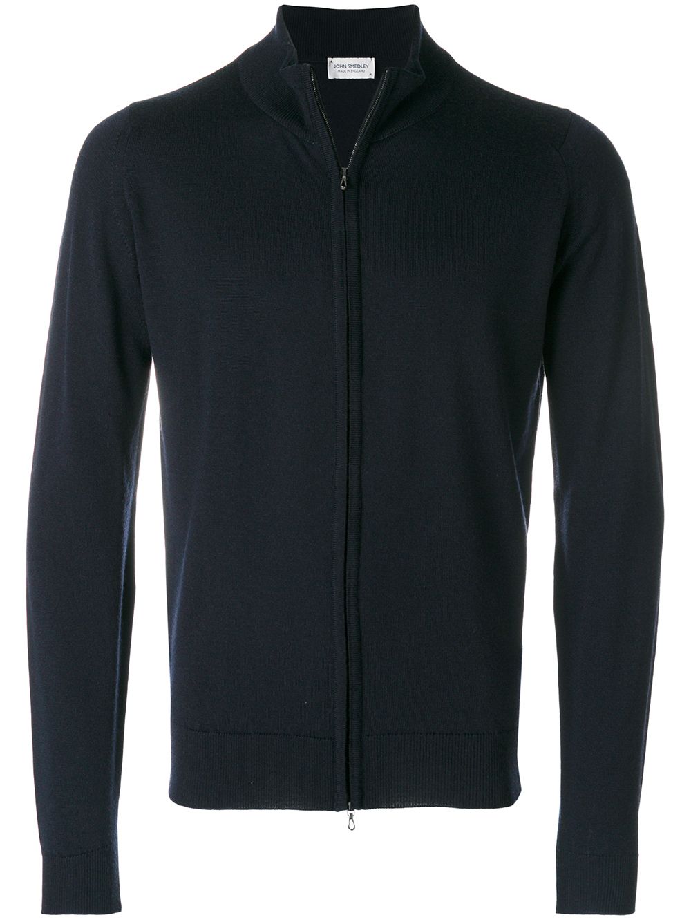 John Smedley 高领拉链开衫 - 蓝色