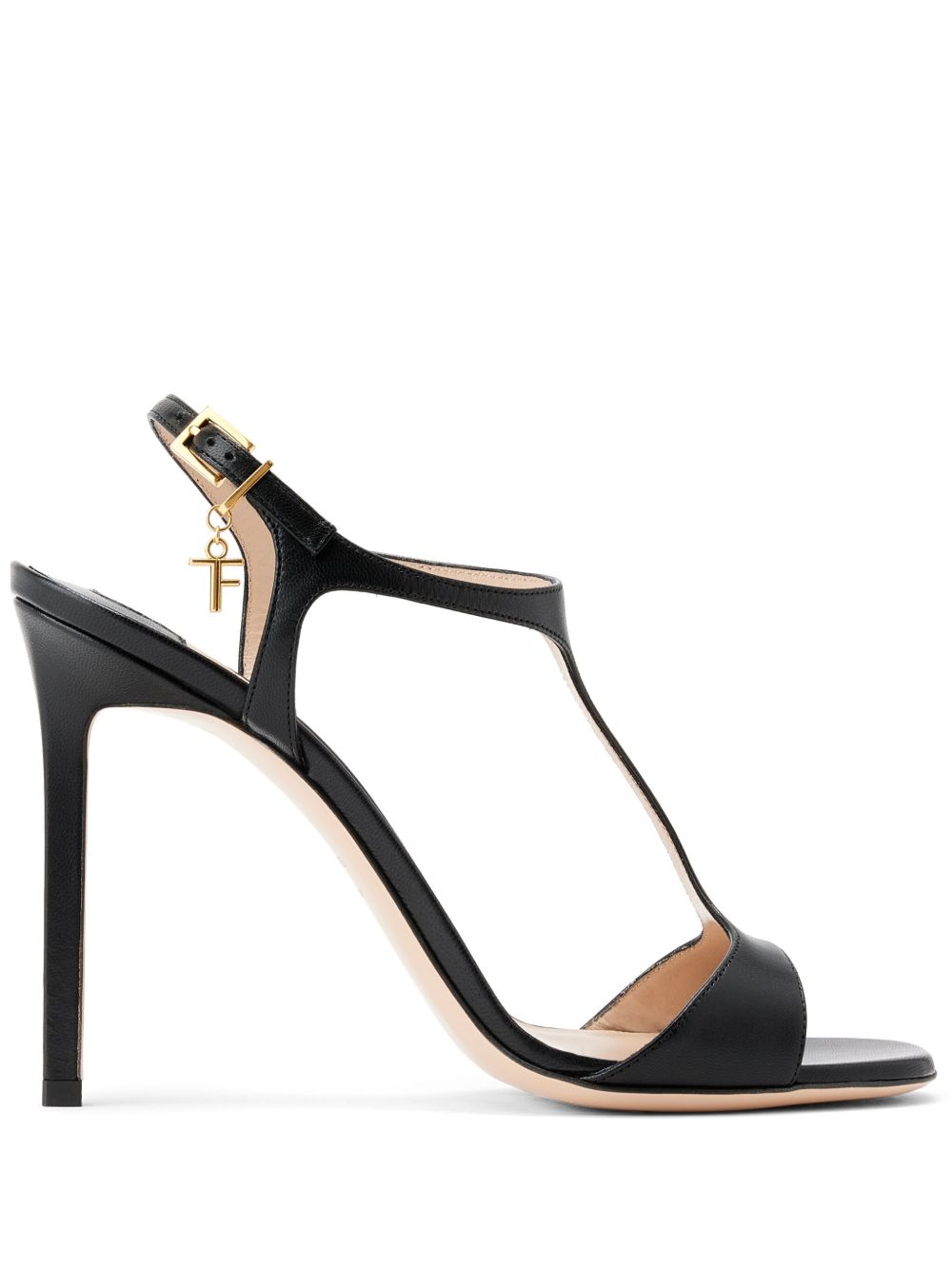 TOM FORD 高跟皮质凉鞋 - 黑色