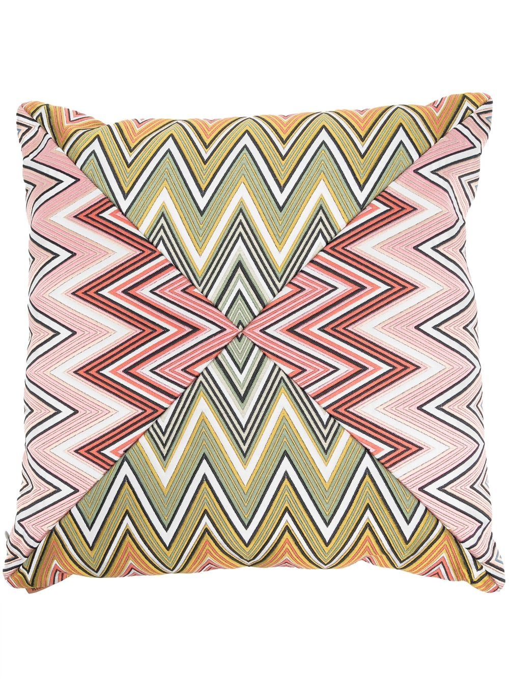 Missoni Home Birmingham Z字形图案抱枕 - 粉色