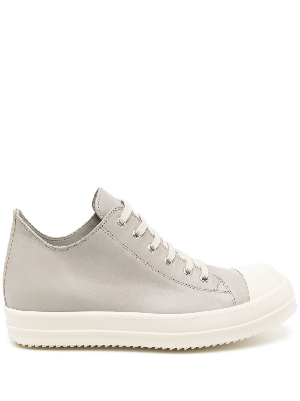 Rick Owens 低帮皮质运动鞋 - 灰色